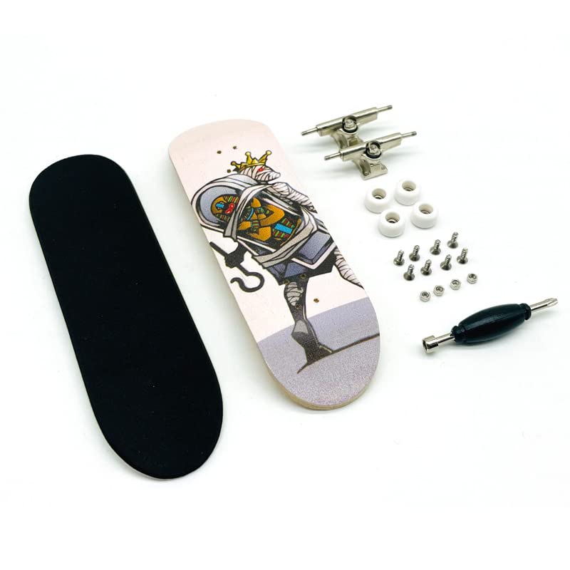 Pro Fingerboard Complete 30mm Skateboard Mini Small Hand Skate Professional Finger Board Full Wood Maple Wheels with Bearings for Kids (A4)