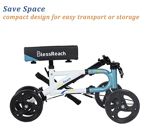 Blessreach Economy Knee Scooter Steerable Knee Walker For Foot Injuries Compact Crutch Alternative With Dual Braking System thumb #6