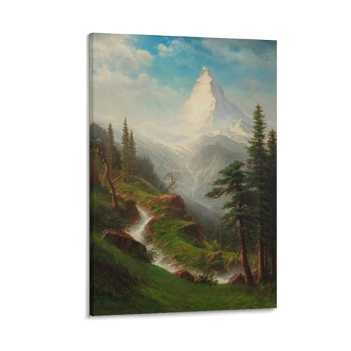 Póster artístico de Albert-Bierstadt (124) para decoración del hogar, lienzo, pintura, pósteres, 40 x 60 cm