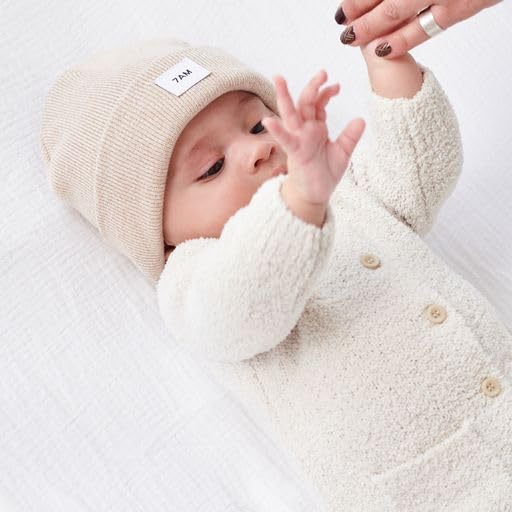 7AM Enfant Baby Beanie Hat - Unisex Kids Warm Winter Hat, Soft & Cozy Heathers Ribbed Design, Comfy Cap for Infant & Toddlers3