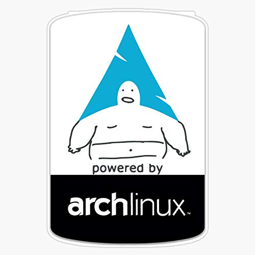 Powered by Arch Linux Sticker Vinyl Bumper Sticker Decal Waterproof 5'
