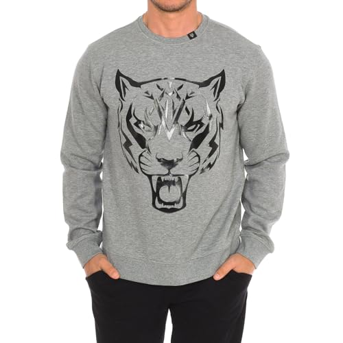PLEIN SPORT FIPSG604 Herren-Sweatshirt mit Langen Ärmeln und Rund...