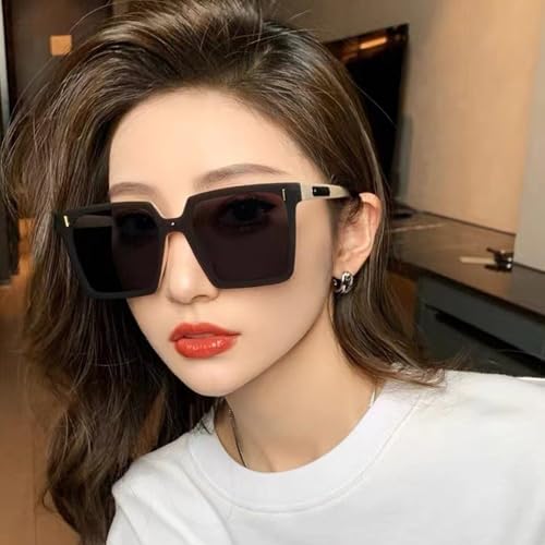 Shades Sunglasses, Aviator Sunglasses with Metal Hinge, Large Sunglasses for Sun Protection Driving and Travel(White,13 * 13 * 5 cm)4