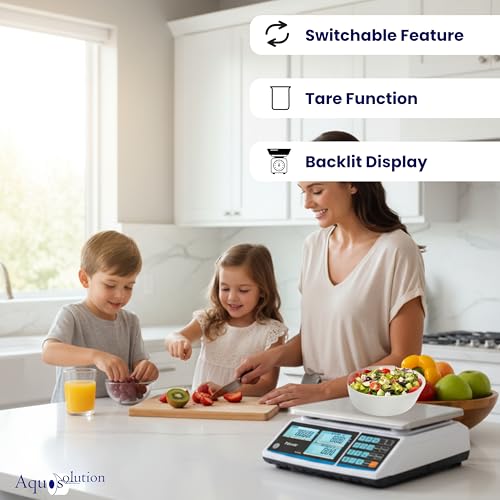 Báscula Comercial Digital Aquos ZTP 30lbs LCD miniatura 3