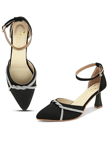 XE Looks Black Women's Fashion Sandals | Faux Leather Attractive ...