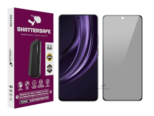 Image of Anti-Spy Privacy Tempered Glass Compatible For Realme 13 Plus [Pack of 1]. 9H Hardness, Anti-Scratch, Edge-to-Edge Protection With Easy Installation Kit & Case Friendly Fit.