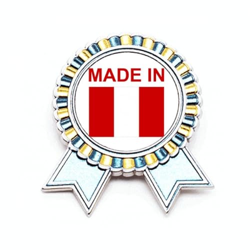 Broche Pérou Country Love badge winner award medal en métal M