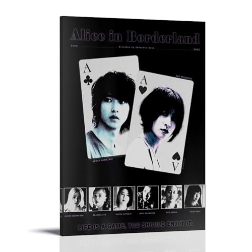 HUEAEHAHE Póster Alice in Borderland 2020 (9), póster de lienzo decorativo, póster estético, póster de decoración de pared de 20 x 30 cm estilo marco