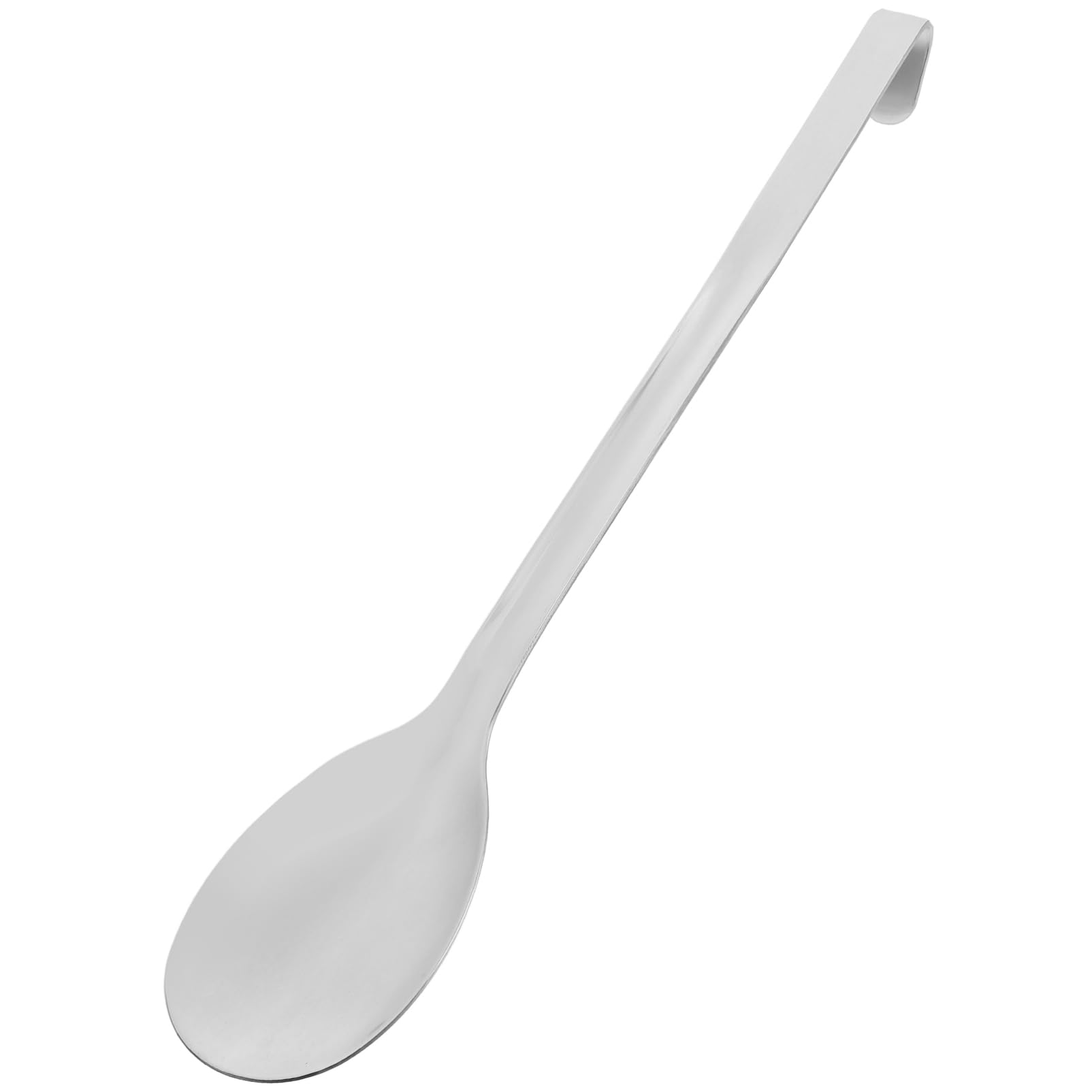 PRETYZOOM Stainless Steel Serving Spoon with Hook Large Kitchen Utensil for Parties and Buffets Ergonomic Design Food Grade Spoon for Hotels and Home Use