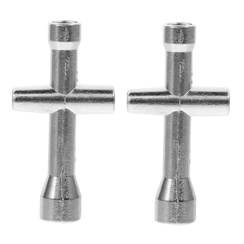 UKCOCO 2 piezas Llave Cruz Aluminio Rc Manguito Herramienta para Mantenimiento Coches y Mecánica Diseño Compacto y Ligero Compatible Hsp Wltoys