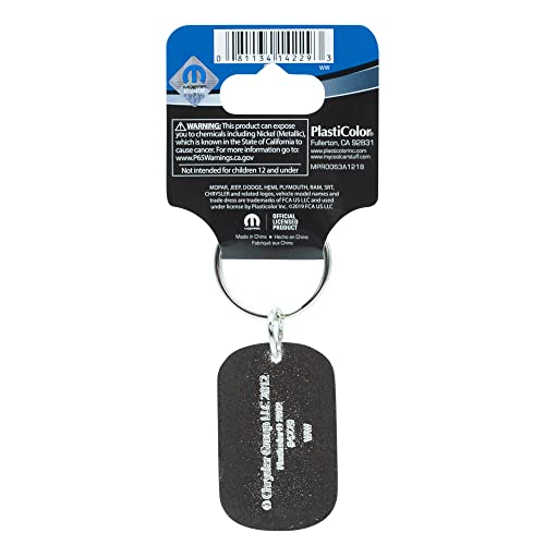 Plasticolor 004229 Dodge Ram Logo Dog Tag Metal Keychain #TOP3