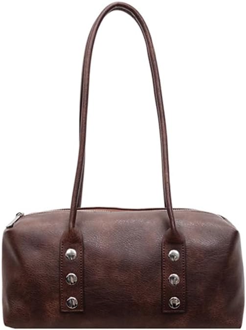 Should Bag for Women Small Purse Tote Hobo Bag Bowler Bag Retro Boston Handbag Vintage Leather Purse