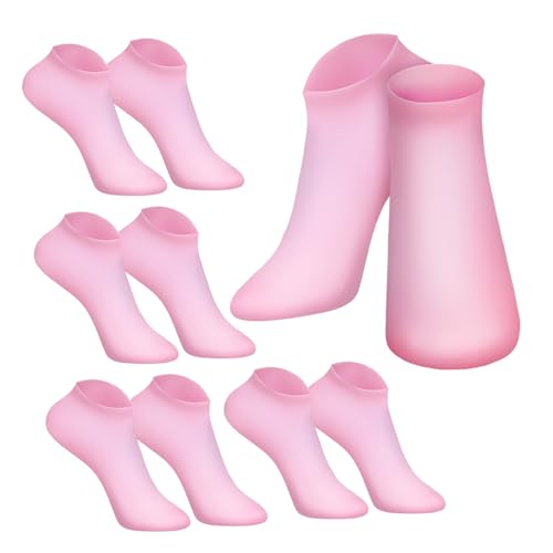 NULYLU Women's Ankle Socks Silicone Toe Separators Moisturizing Spa Socks for Foot Care