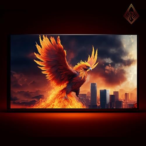 Phoenix Screens 71'–200' Pantalla de Proyección Personalizada | Marco Fijo y Tensado por Cables | Obsidian ALR 0.8 y 1.8 Gain | Cualquier Tamaño y Formato | 4K 8K HDR Cine en Casa y Uso Comercial