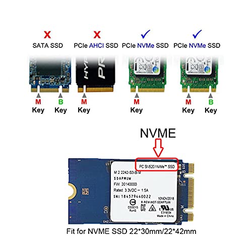 Image of M.2 NGFF M-Key NVME SSD Convert Card fit for Mac Pro 2016 2017 13 inch A1708