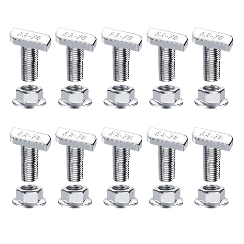 ハンマーヘッドボルト | アルミニウムトラックTスロットナットスクリューキット,ワークベンチ ドアメカニズム ソーラーパネルマウンティング 工場設備 建設家具用ファスナーハードウェア