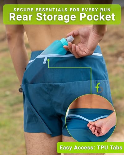 FlipBelt Black Athletic Elite Running Shorts for Men, Lightweight Moisture Wicking Exercise Shorts with Pockets, XS-XL4