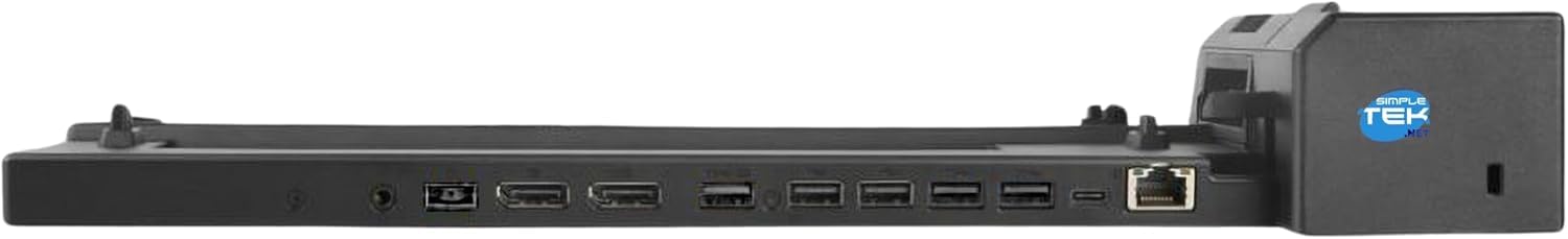 SIMPLETEK - Docking Station Professionale con Alimentatore | Compatibile con L14 Gen1, L15 Gen1, T14 Gen1/Gen2 | Uscite Video e USB Multiple (Ricondizionato)