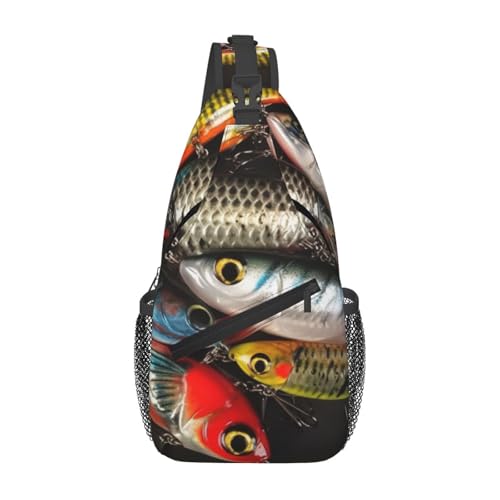 Bolso cruzado deportivo tipo bandolera negro miniatura 1