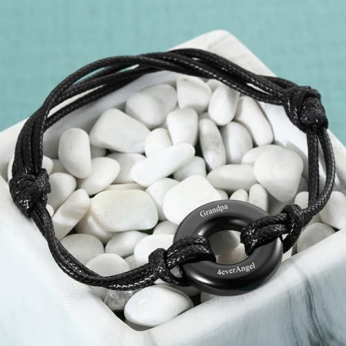 AllerPierce Cremation Urns Bracelet for Ashes Memorial Bracelets Circle of Life Eternity Jewelry for Men Women3