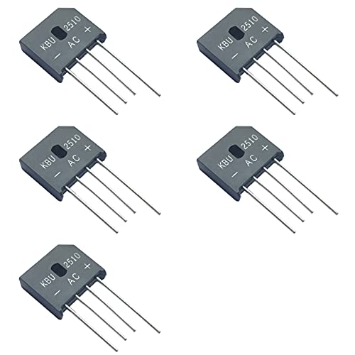 Image of 5pcs KBU2510 2510 Bridge Rectifier Diode 25A 1000V Silicon Bridge Rectifiers,4Pins.