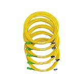 SEIRNHaBb 50PCS G657D 3.0mm Optical Fiber Cable SC Fiber Optic Patch Cord Simplex Single Mode Fiber Optic Patch Cable Yellow(53M)