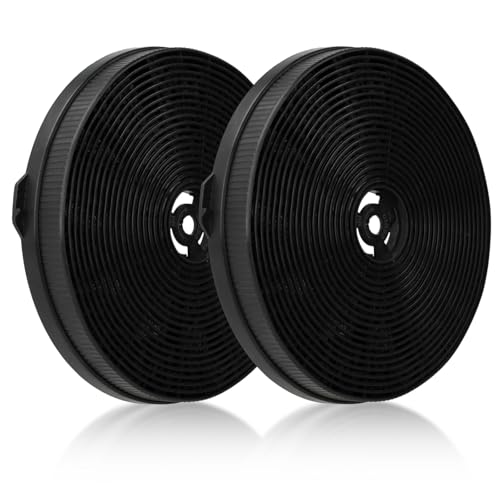 GVSS 2 Pièces Filtre à Charbon 175 x 25 mm pour Hotte Aspirante,Universel Compatible avec SIA,Klarstein,Bomann,Filtre Actif pour Hotte de Cuisine