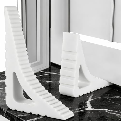 Lot de 2 Arrêts de Portes, Cale de Porte Antidérapante, Arrêt de Porte en Caoutchouc, Cale-Porte Mobile Protection Compatible avec Tous Types de Sols pour...