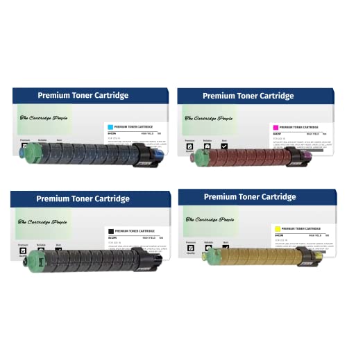 The Cartridge People 4pk CMYK Compatible Replacement for Ricoh MP C300 / MP C400 / MP C401 841724,841725,841726,841727 Toner Cartridges,10,000 Pages. AFICIO MP C2000, AFICIO MP C2000SPF,