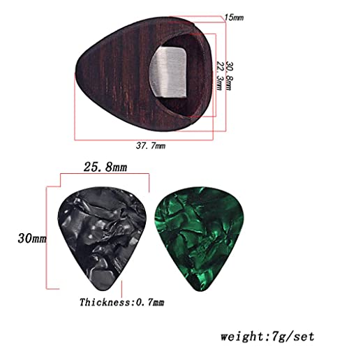 DOMELAY Pièce D’instrument de Musique de Boîte de Médiator de Médiator de Guitare En Bois Personnalisé - Les Beatles, Paul McCartney, John Lennon, RIngo Starr, George Harrison DOMELAY Pièce D'instrument de Musique de Boîte de Médiator de Médiator de Guitare En Bois Personnalisé – Image 8