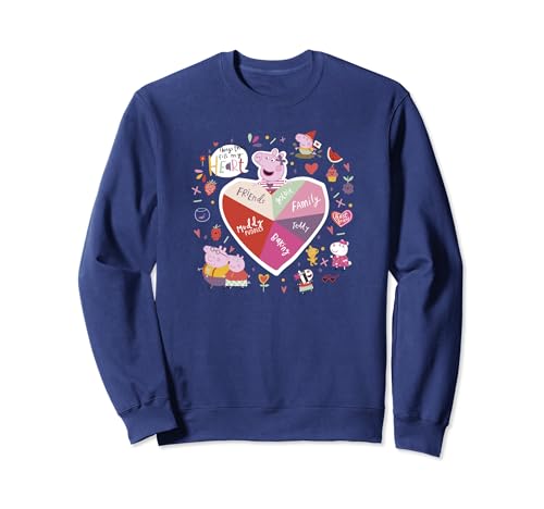 Sweat Peppa Pig Things That Fill My Heart pull imprimé collage enfant
