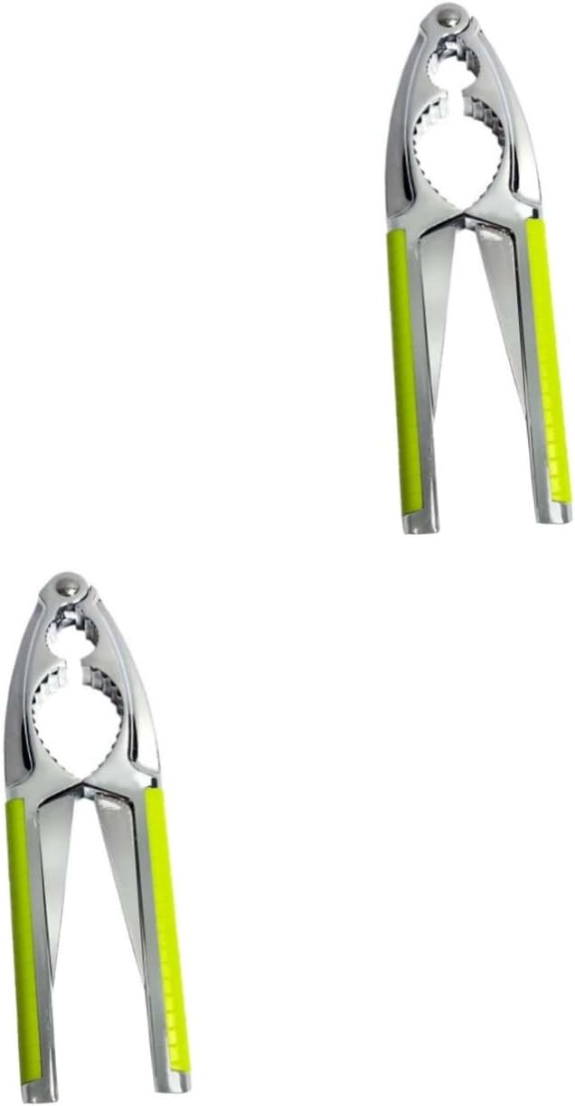 2pcs Zinc Alloy Walnut Pliers Tool for Easy Nut Cracking Portable Nut Shucker for Almonds Hazelnuts and More Non- Handle Kitchen Gadget for Home and Restaurant