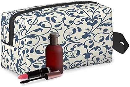 IMPCOKRU Large Makeup Bags for Women Waterproof Cosmetic Bag,Vector Flower,Double Side Priting Makeup Bag Zipper Toiletry Bag for Women and Girls