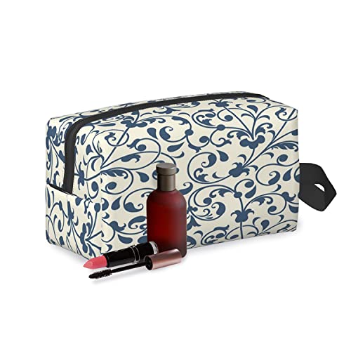 Impcokru Large Makeup Bags For Women Waterproof Cosmetic Bag,Vector Flower,Double Side Priting Makeup Bag Zipper Toiletry Bag For Women And Girls #TOP3