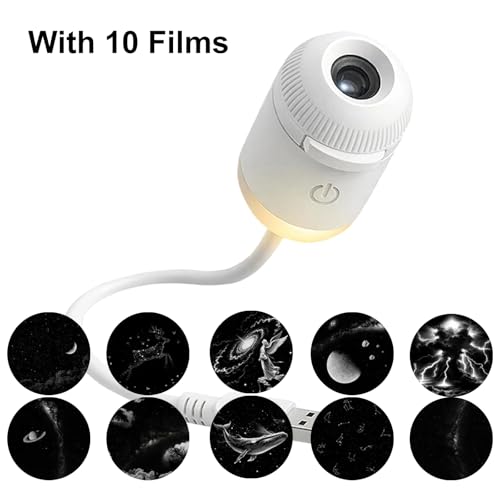 SDYIUXB 2-in-1 Galaxy Projector Night Light with 12 Films - Image 6