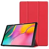 Kindle Fire 7タブレット用ケース (2022年発売第12世代にのみ対応) [自動ウェイク/スリープ] フォリオスタンド 耐衝撃PUレザー スリム軽量カバー(レッド)