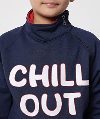 Image of Boys Fleece High Neck Sweatshirt