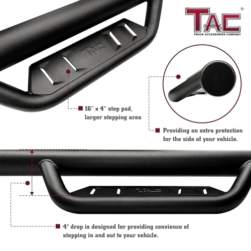 Estribos laterales TAC 4 pulgadas para Nissan Frontier miniatura 4