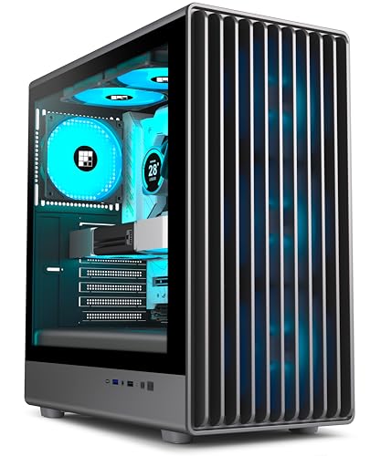 FOIFKIN K6 Case PC – 6 ventole PWM ARGB preinstallate (3 X 140 mm e 3 X 120 mm), ATX Mid-Tower...