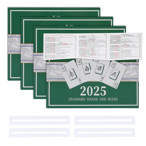 Mahjong Cards Official Revision 4 unidades con soporte