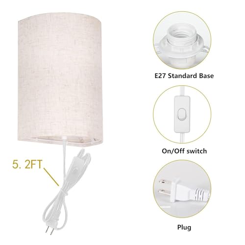 Lámpara de pared recargable beige para iluminar zonas sin cables 4