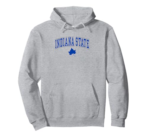 Indiana State Sycamores Arch Over Logo Offically Licensed Pullover Hoodie