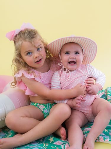 Image of RuffleButts Baby /Toddler Girls UPF50+ Waterfall Tankini Two Piece Swimsuit