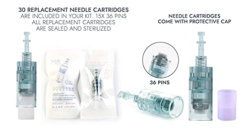 Dr.pen Ultima M8 Professional Microneedling Dermapen. 30 Replacement Needle Cartridges For M8 Dermapen Best Skin Care Tools Kit. Face And Body. Wireless. #TOP2