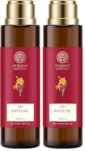 Image of Forest Essentials After Bath Oil Nargis | After Shower on Wet Body | Keeps Hydrated in 2 Mins | Lightly Scented & Soft Finish | For Daily Use (Pack of 2)