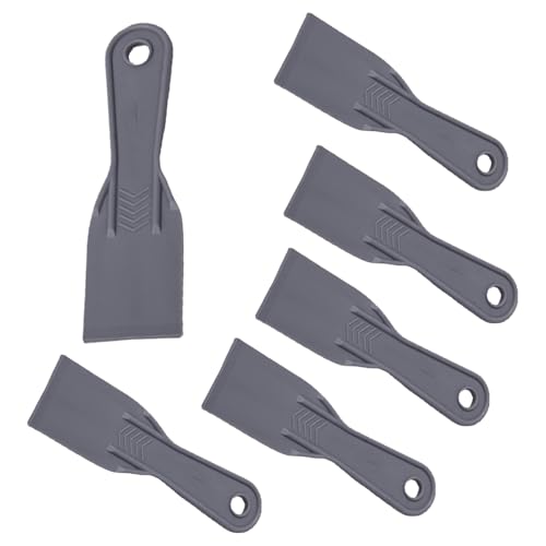 Lot de 6 Couteaux à Mastic, Couteau à Mastic de Spatule en Plastique, Grattoir à Peinture Flexibles pour Coller les Cloisons Sèches, les Murs, la Peinture