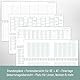 Häfft® Wochen-Tischkalender Schuljahr 2025/2026 Blattgold im Quer-Format mit Aufsteller, 1 Woche auf 2 Seiten - Wochenkalender, Schreibtisch-Kalender Schule - nachhaltig & klimafreundlich
