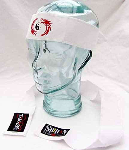 Head Band Kendo Tenuqui Takashi Ying-YANG Dragon Hachimaki Japanese Headband