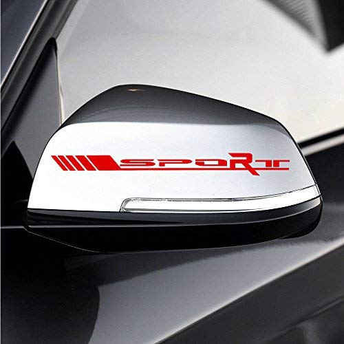 Boilipoint 1Pair/2Pcs Sport Rear Side View Mirror Racing Car Vinyl Decal Sticker Decorative Rear Mirror Sticker #TOP1