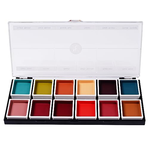 Narrative Cosmetics 12-Color Complexion Alcohol-Activated Palette, Professional Quick Drying Waterproof